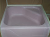 lilac pressed steel hip bath